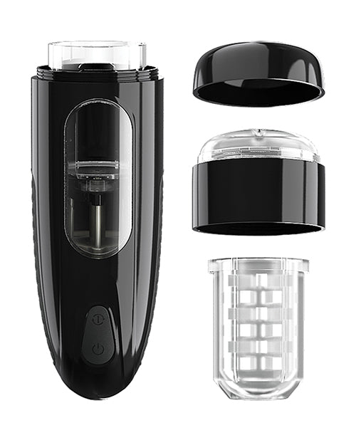 Pretty Love Marlon Thrusting & Rotating Masturbator - Black - GreatEagleInc