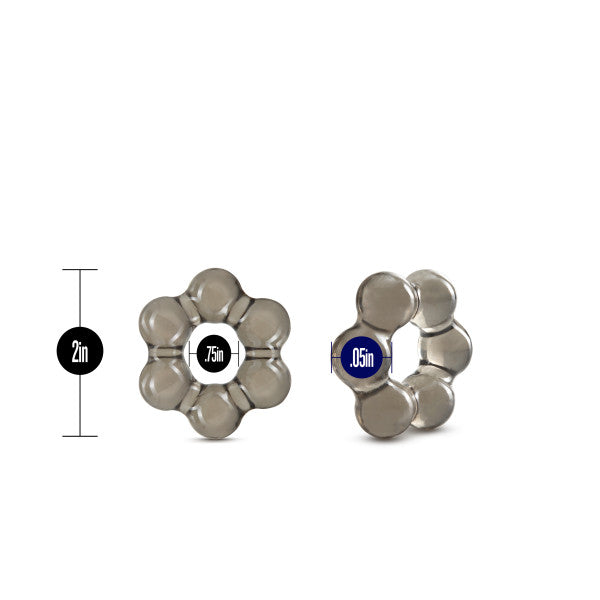 Stay Hard Thick Bead Cock Ring Black - GreatEagleInc