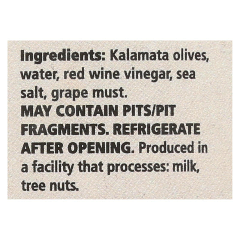Divina - Organic Pitted Kalamata Olives - Case Of 6 - 6 Oz. - GreatEagleInc