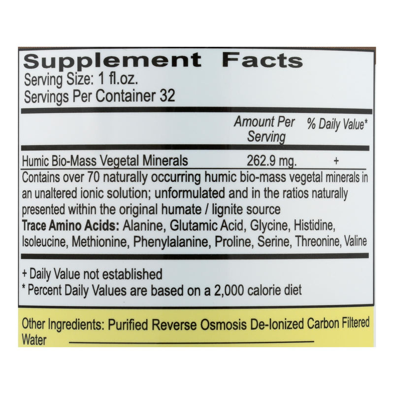 Vital Earth Minerals Humic Minerals - 32 Fl Oz - GreatEagleInc