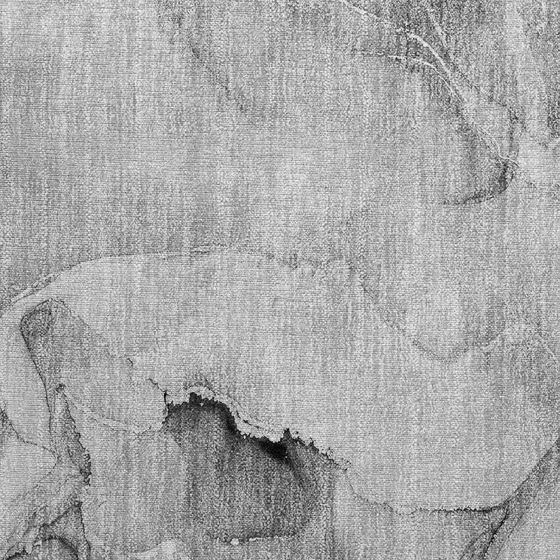 2' X 3' Gray and Ivory Abstract Washable Non Skid Indoor Outdoor Area Rug