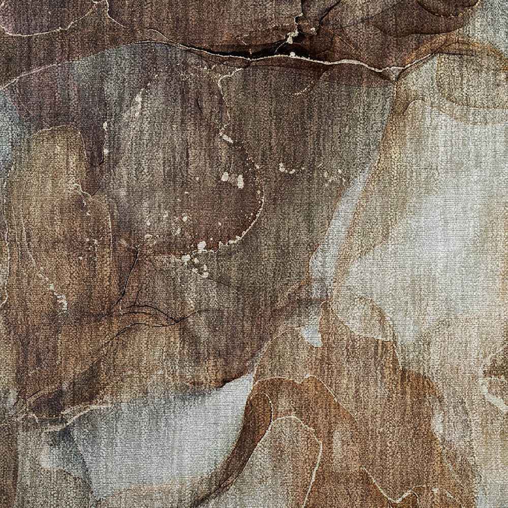 2' X 3' Brown Abstract Washable Non Skid Indoor Outdoor Area Rug
