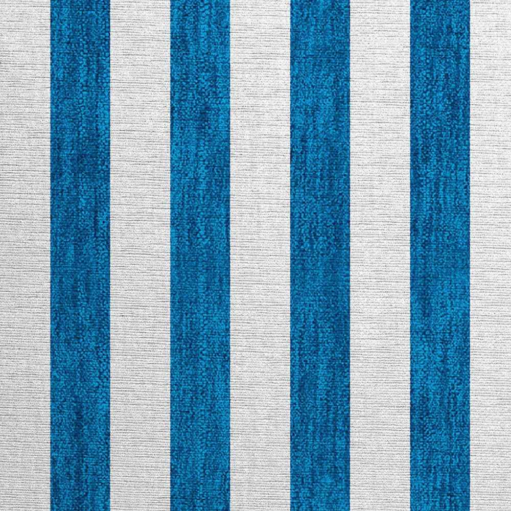 2' X 3' Navy Blue Striped Washable Non Skid Indoor Outdoor Area Rug