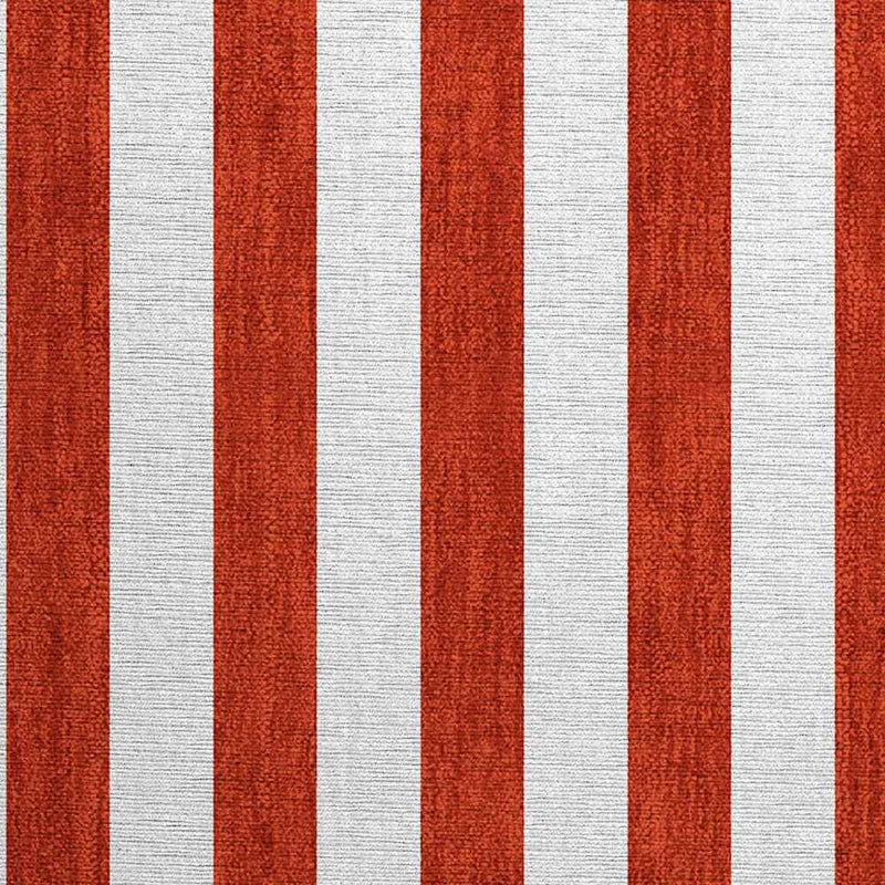 2' X 3' Red and White Striped Washable Non Skid Indoor Outdoor Area Rug