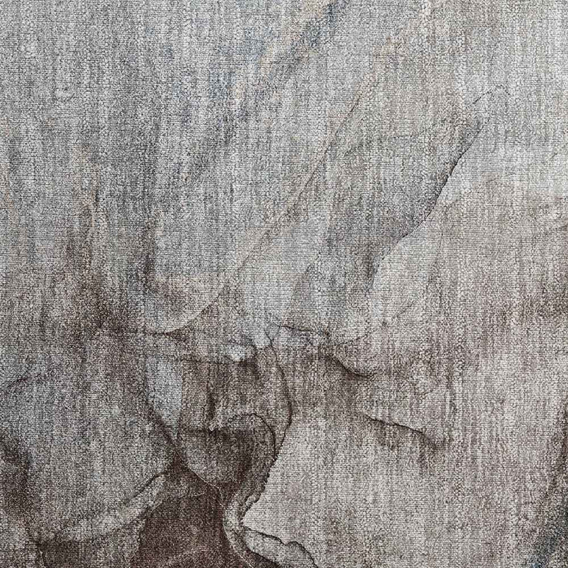 2' X 3' Taupe Abstract Washable Non Skid Indoor Outdoor Area Rug