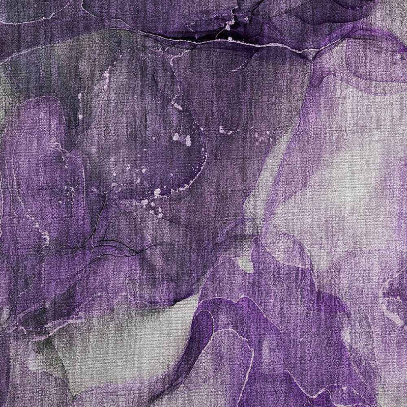 2' X 3' Purple Abstract Washable Non Skid Indoor Outdoor Area Rug
