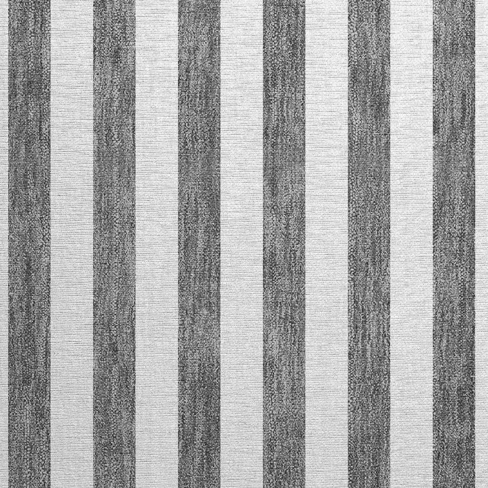 2' X 3' Charcoal Striped Washable Non Skid Indoor Outdoor Area Rug