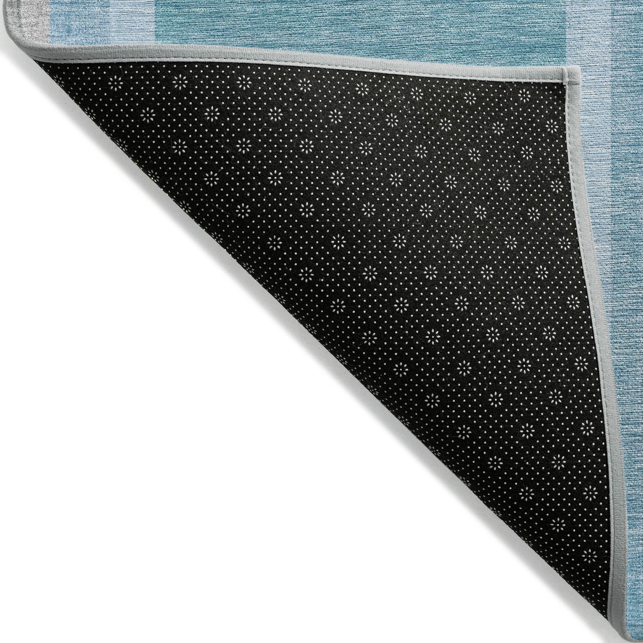 10' X 14' Teal Abstract Washable Indoor Outdoor Area Rug - Sports & Outdoor