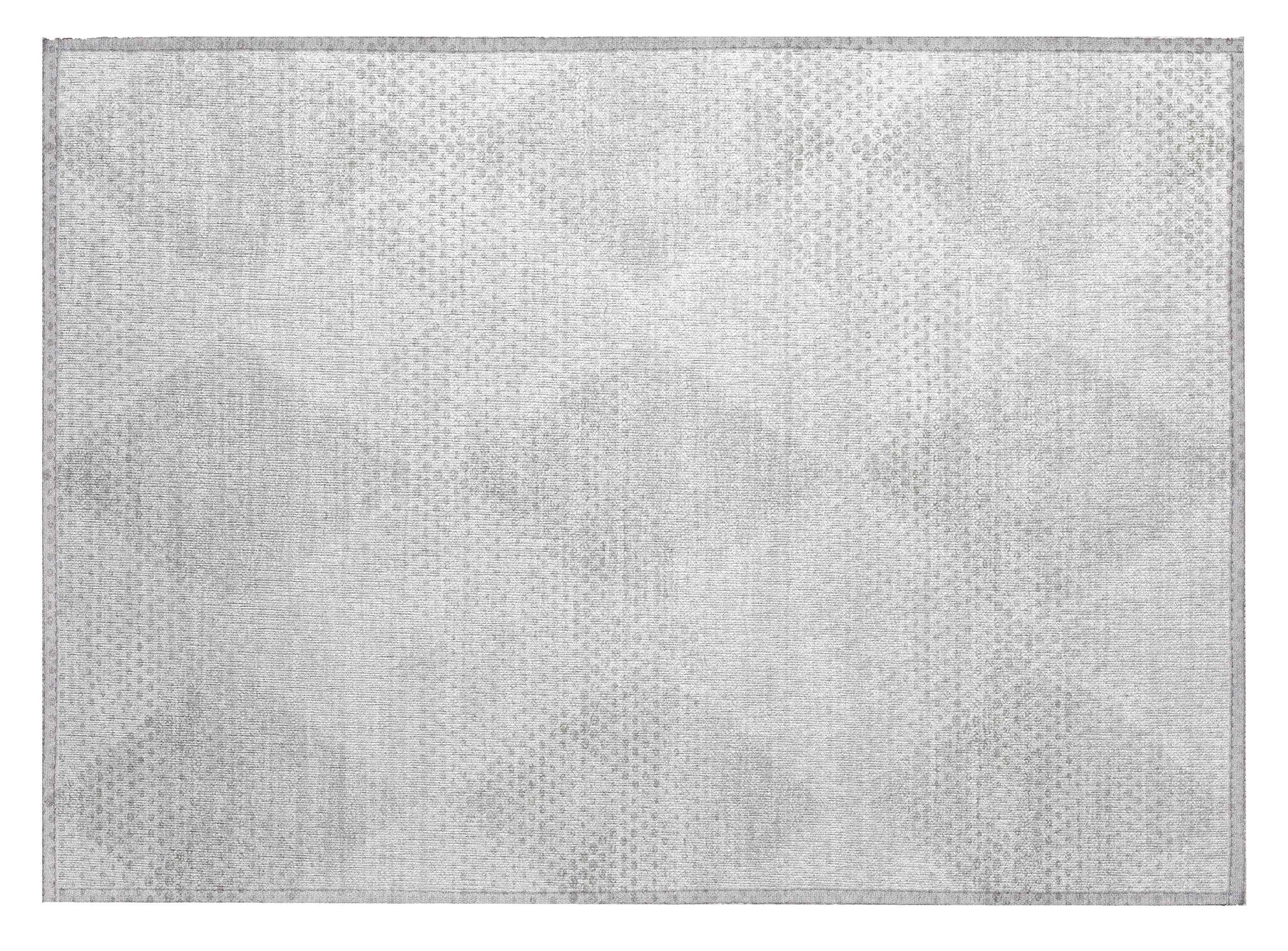 2' X 3' Ivory Geometric Washable Non Skid Indoor Outdoor Area Rug