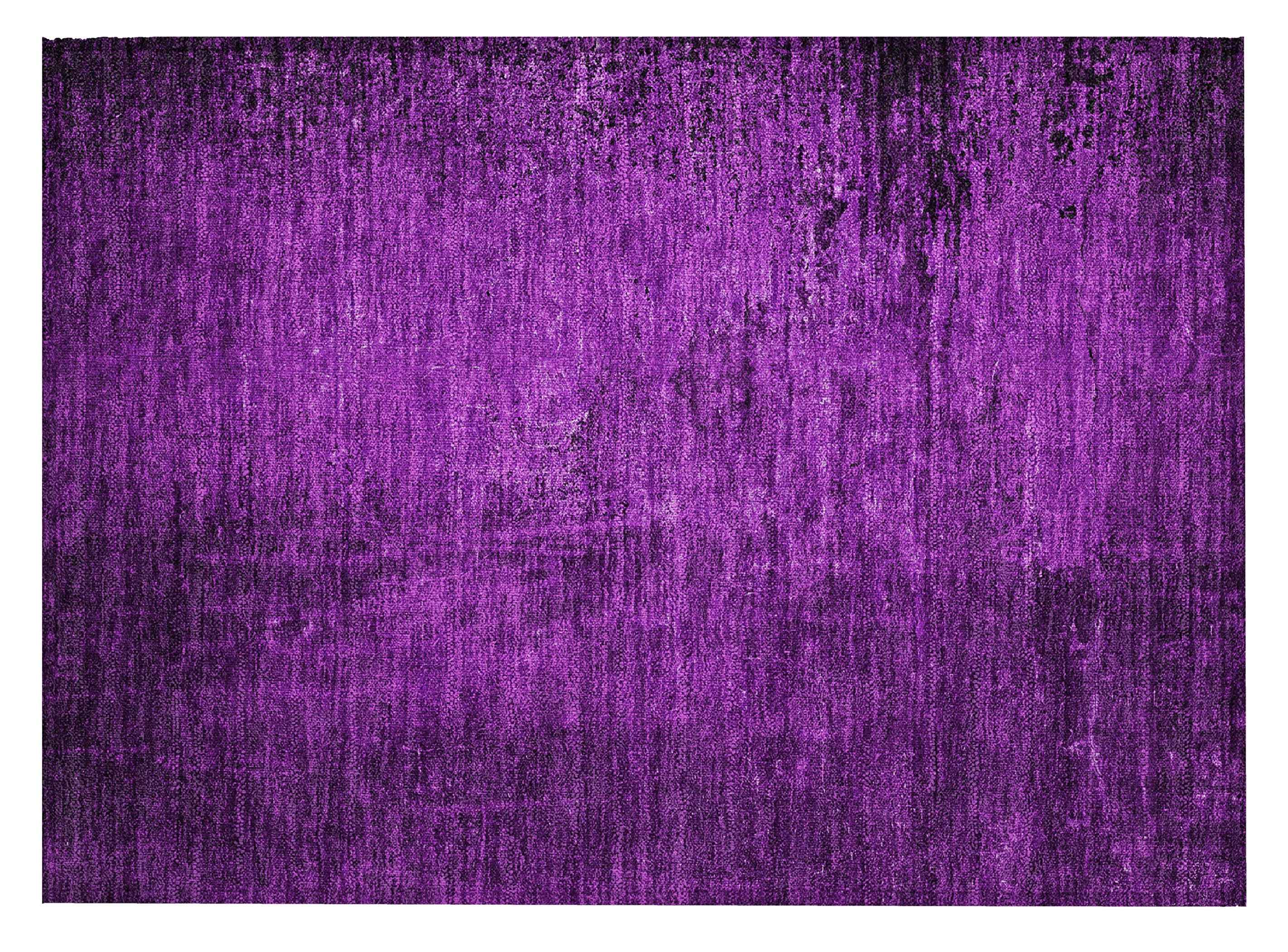 2' X 3' Purple Abstract Washable Non Skid Indoor Outdoor Area Rug