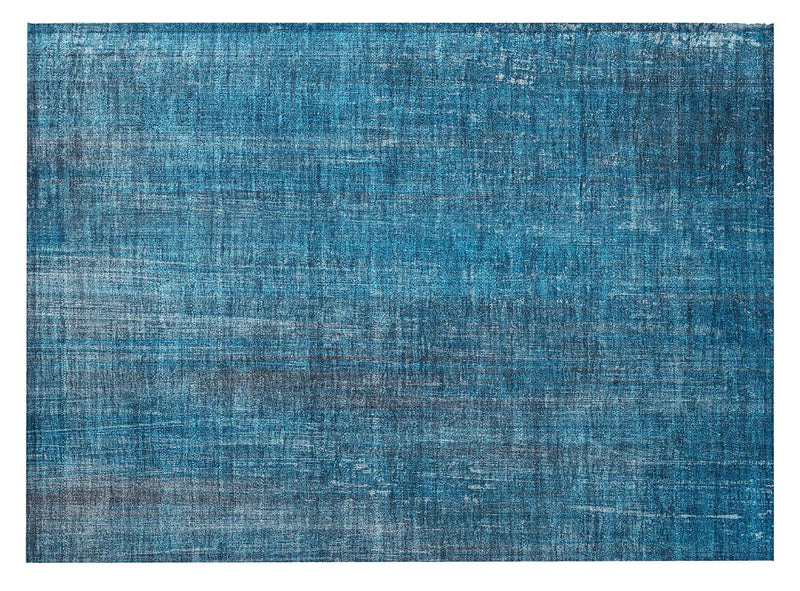 2' X 3' Blue Striped Washable Non Skid Indoor Outdoor Area Rug