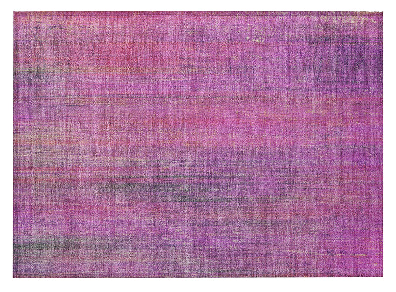 2' X 3' Lilac Striped Washable Non Skid Indoor Outdoor Area Rug