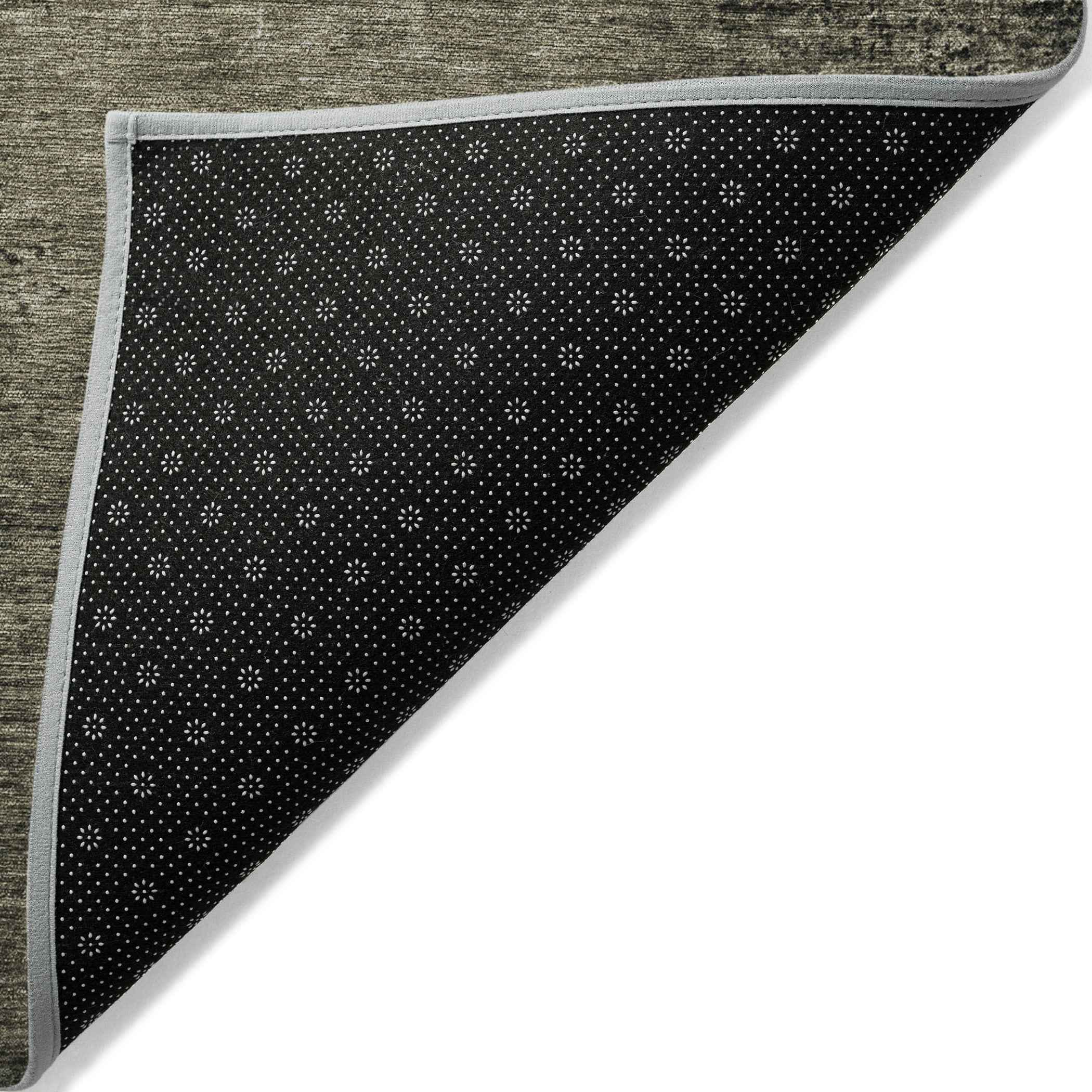 2' X 3' Gray Abstract Washable Non Skid Indoor Outdoor Area Rug