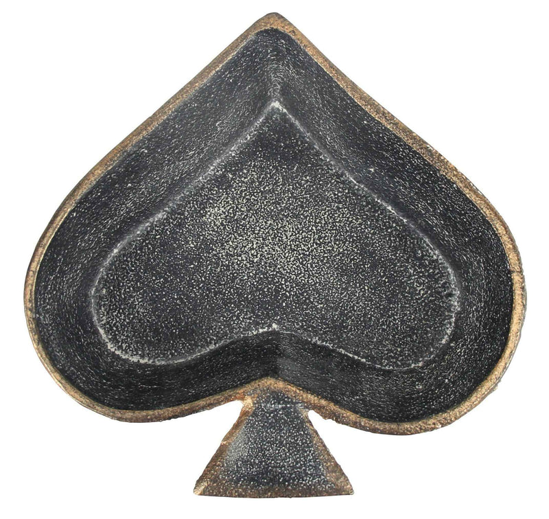 6" Black Novelty Cast Iron Handmade Vanity Tray