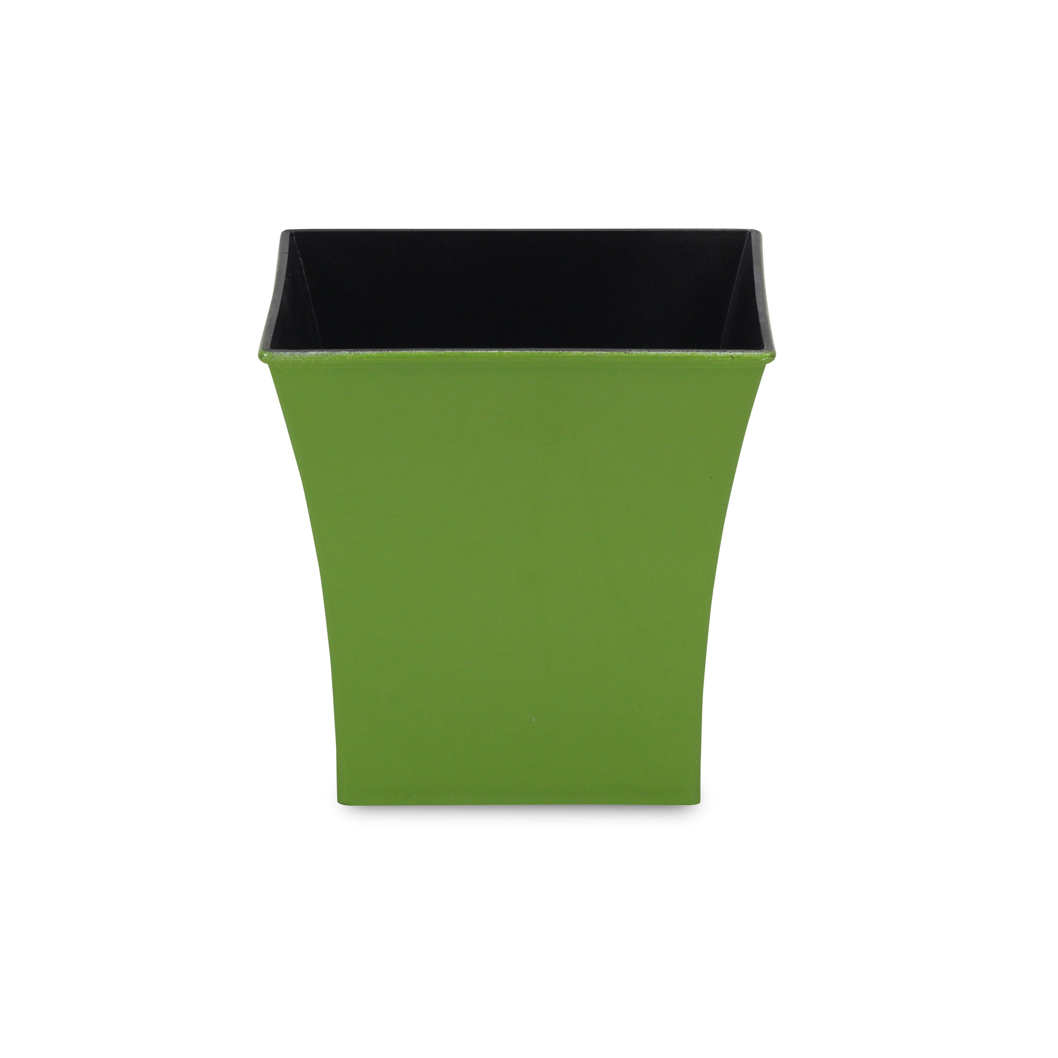 7" Lime Green Recycled Plastic Indoor Outdoor Square Pot Planter Default Title