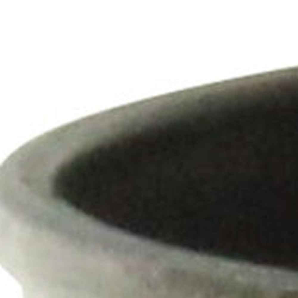 6" Gray Recycled Plastic Indoor Outdoor Round Pot Planter