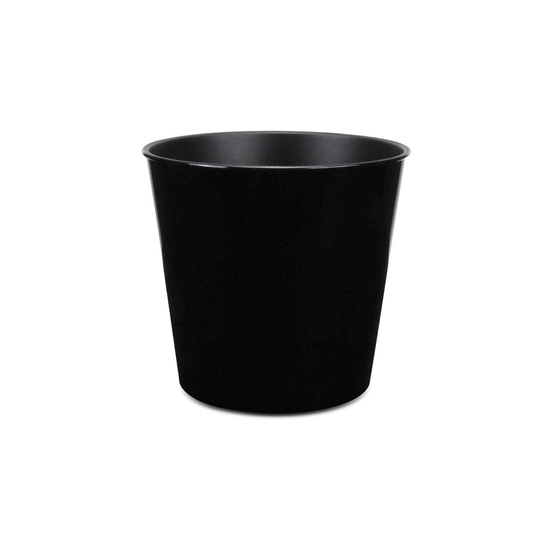 11" Black Recycled Plastic Indoor Outdoor Round Pot Planter - Sports & Outdoor
