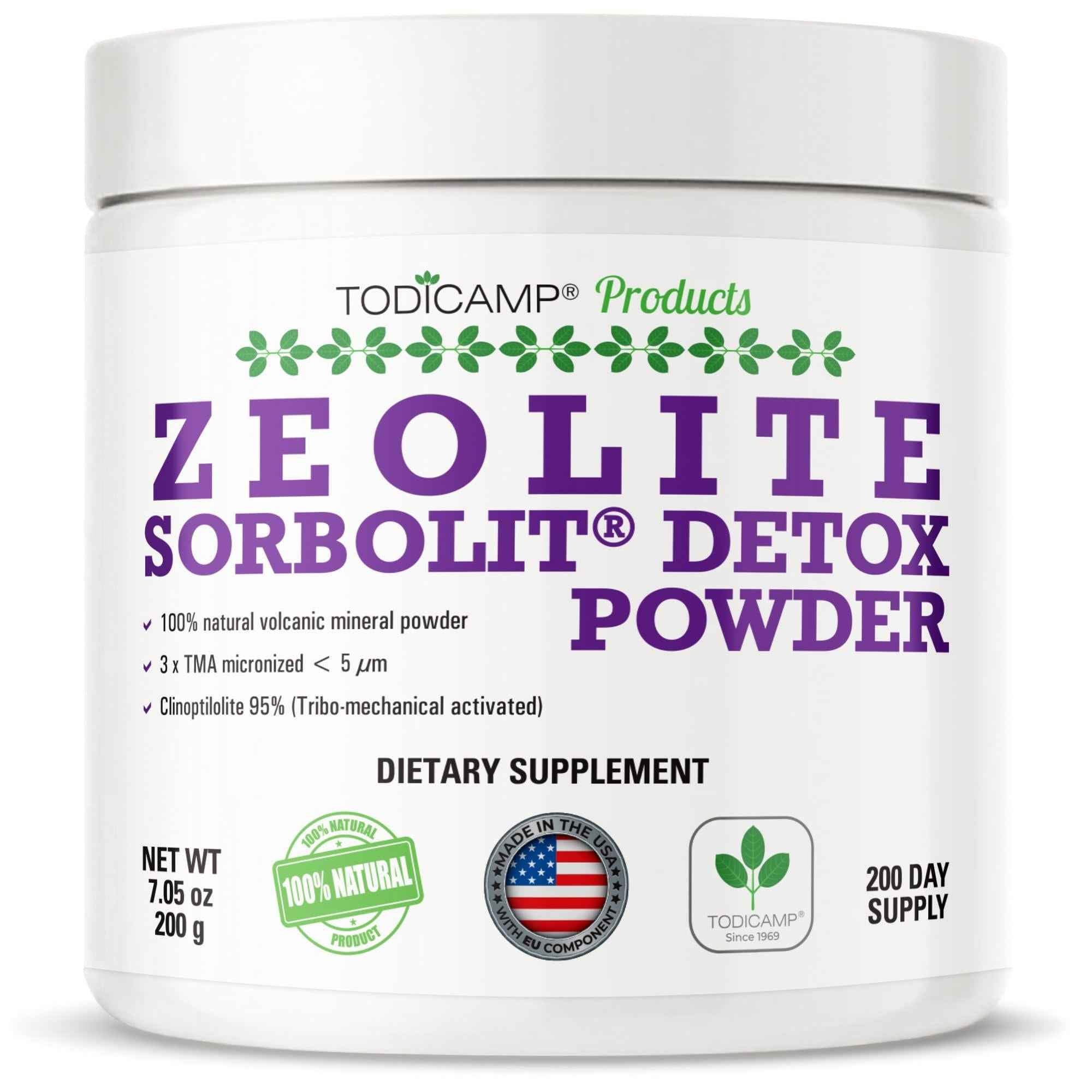 Sorbolit Zeolite Detox Powder 7.05oz Clinoptilolite Zeolite Powder Sorbolit 1 2 µm Zeolite Clinoptilolite Powder Supplement for Liver Detox 200 Days Supply Default Title