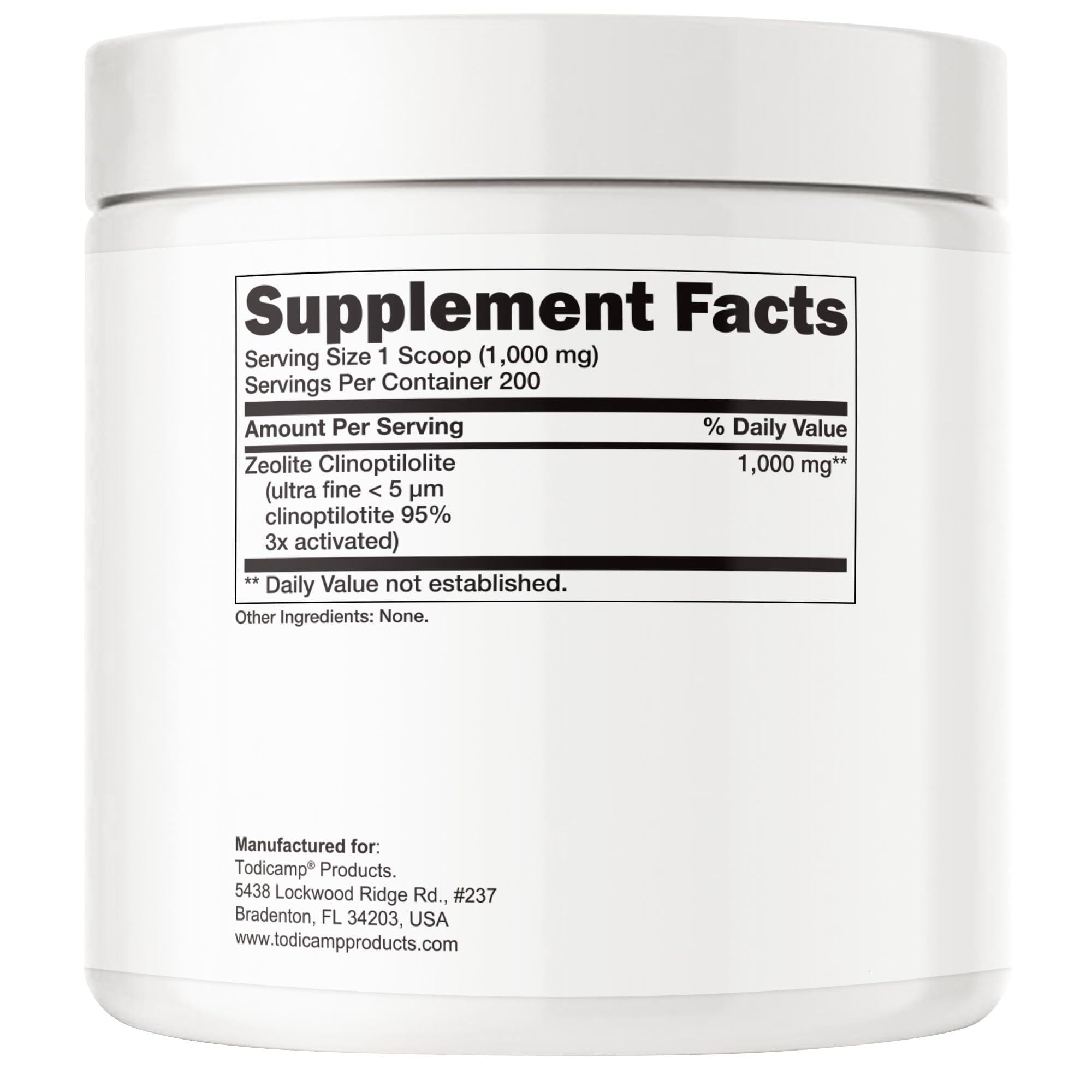 Sorbolit Zeolite Detox Powder 7.05oz Clinoptilolite Zeolite Powder Sorbolit 1 2 µm Zeolite Clinoptilolite Powder Supplement for Liver Detox 200 Days Supply