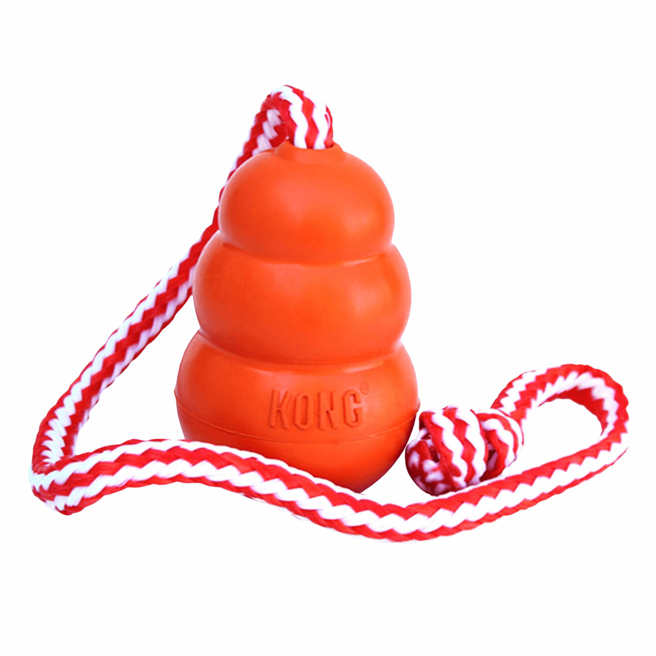 KONG KONG Aqua cat toy: orange buoy with KONG logo and red-white braided rope