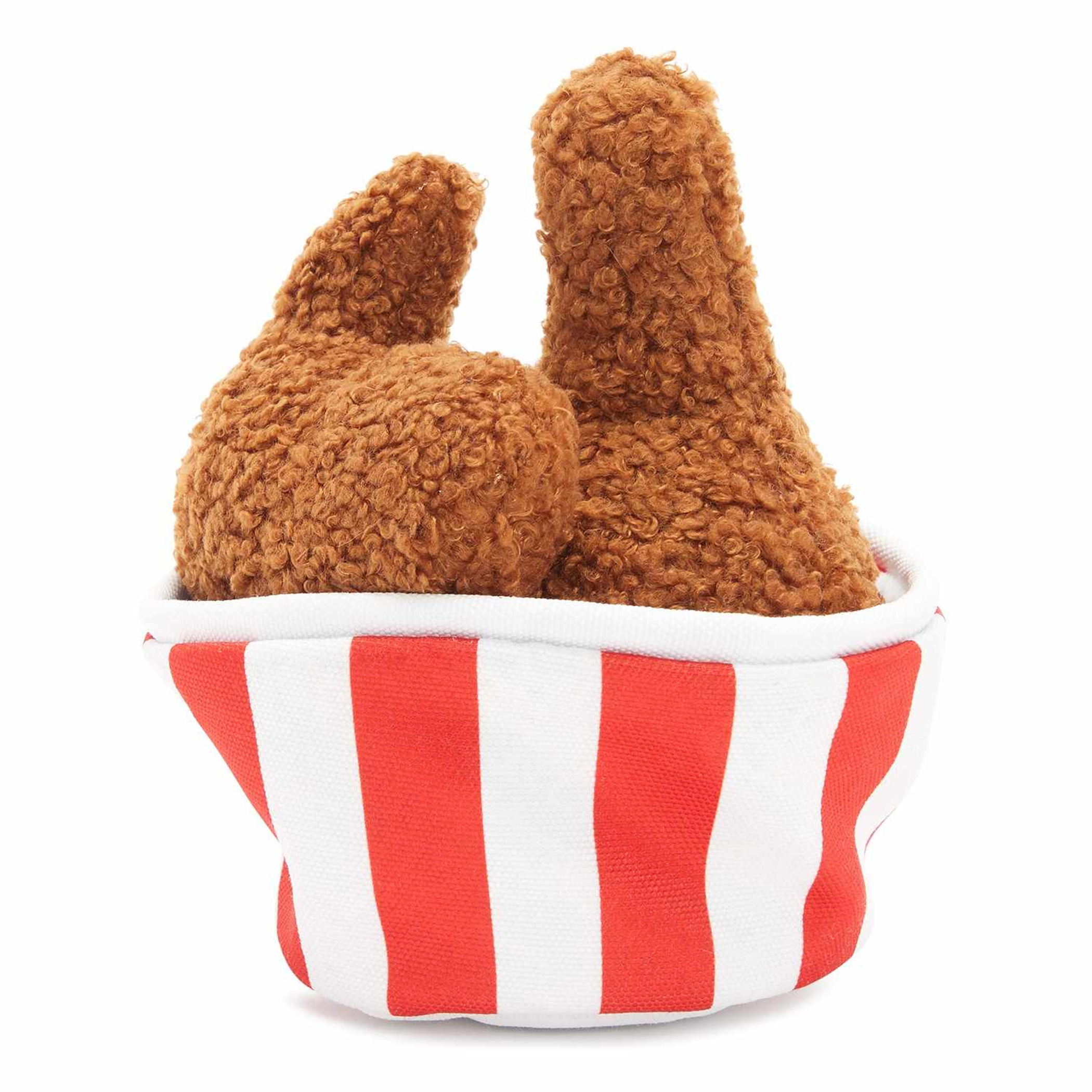 BARK Bucket O' Fried Licken Chicken Plush Dog Toy Small/Medium - 1 - Toys