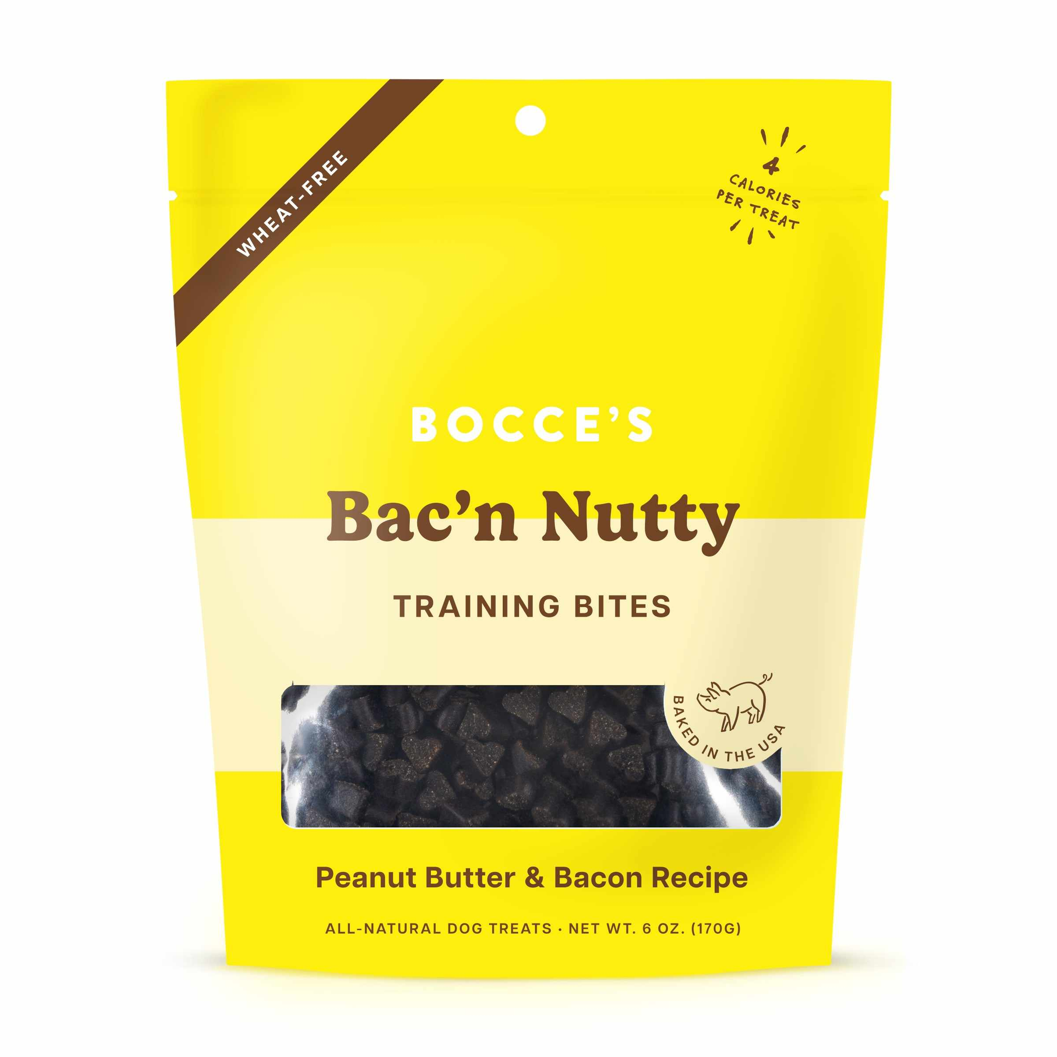 Bocce's Bakery Bac'N Nutty Training Bites Dog Treats 6oz - 1 - Treats