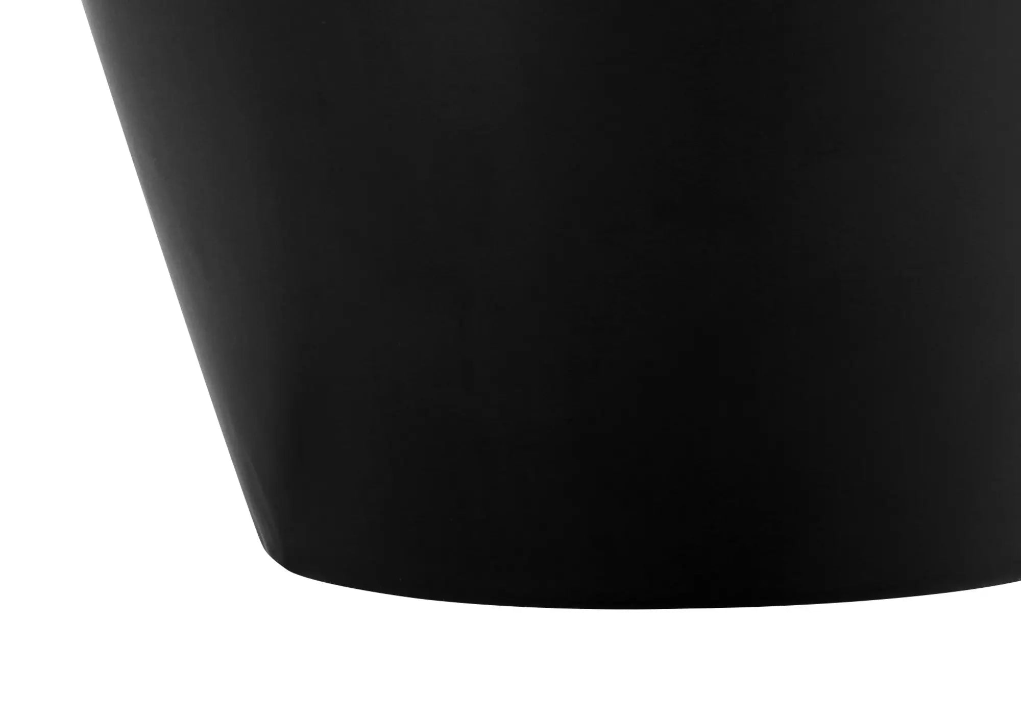 17" Black Ceramic Round Table Lamp With Ivory Drum Shade Homeroots Lighting