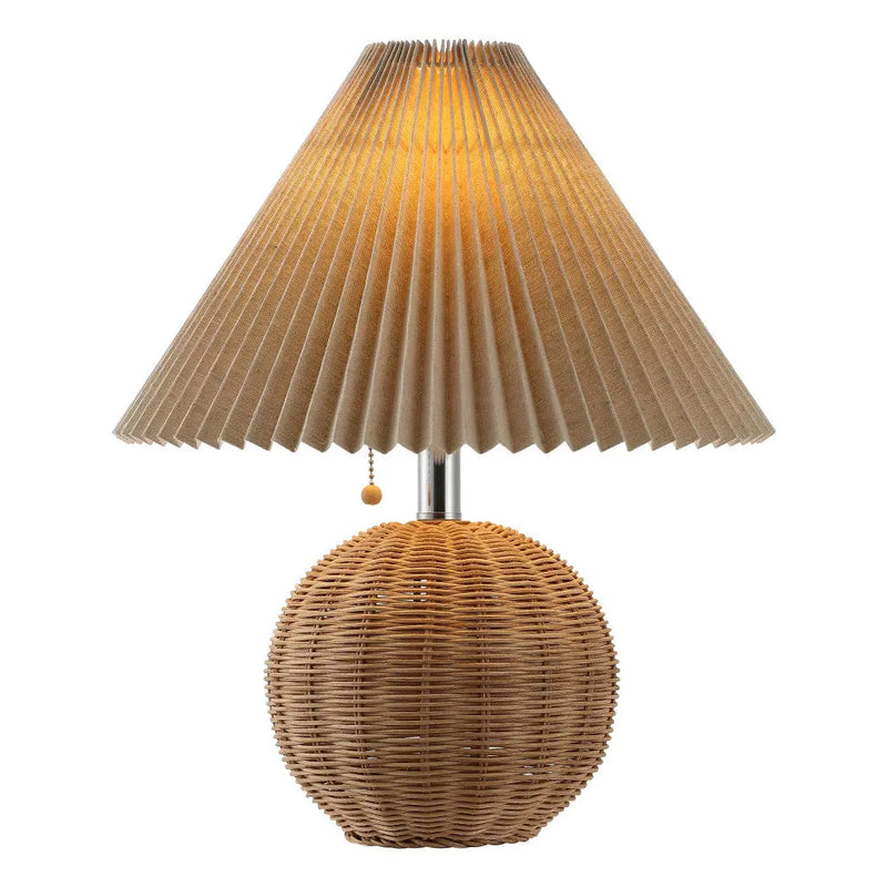17" Clear Round Table Lamp With Empire Shade Homeroots Lighting
