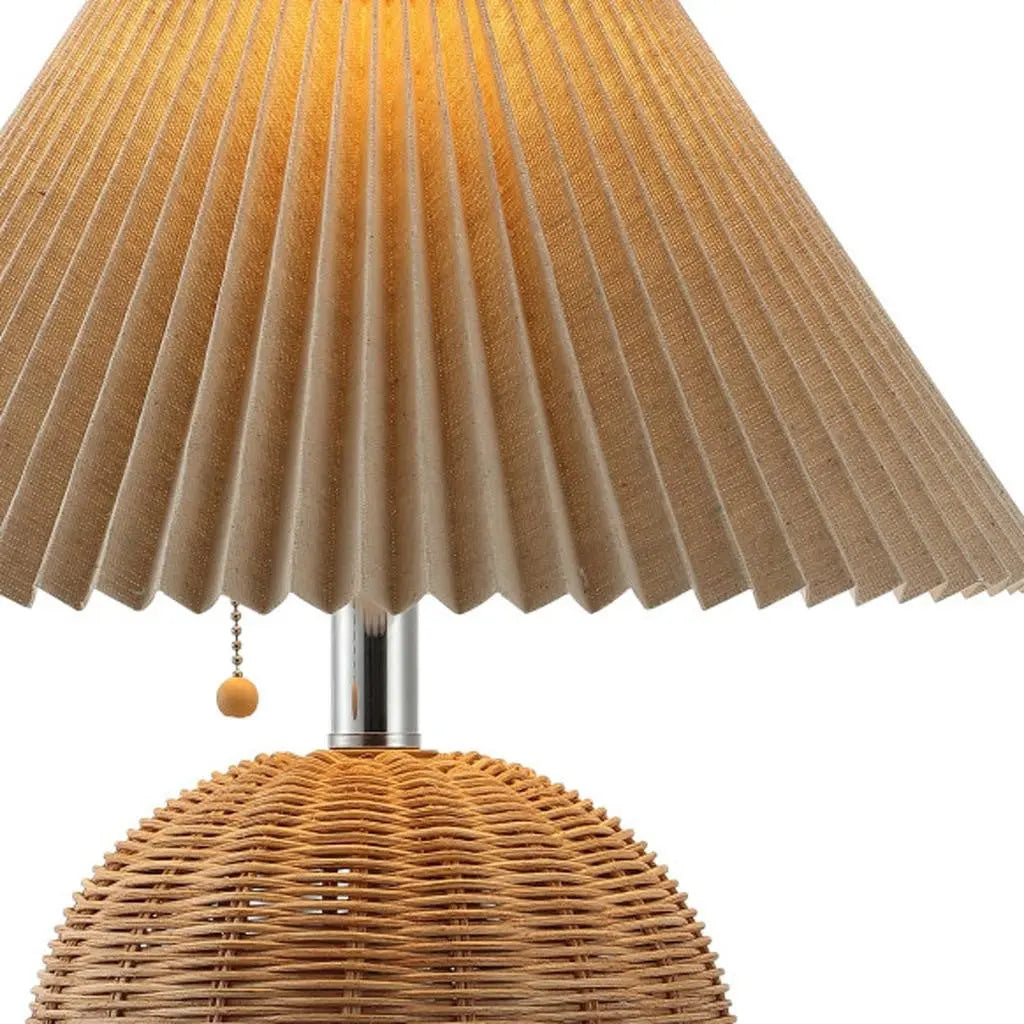 17" Clear Round Table Lamp With Empire Shade Homeroots Lighting