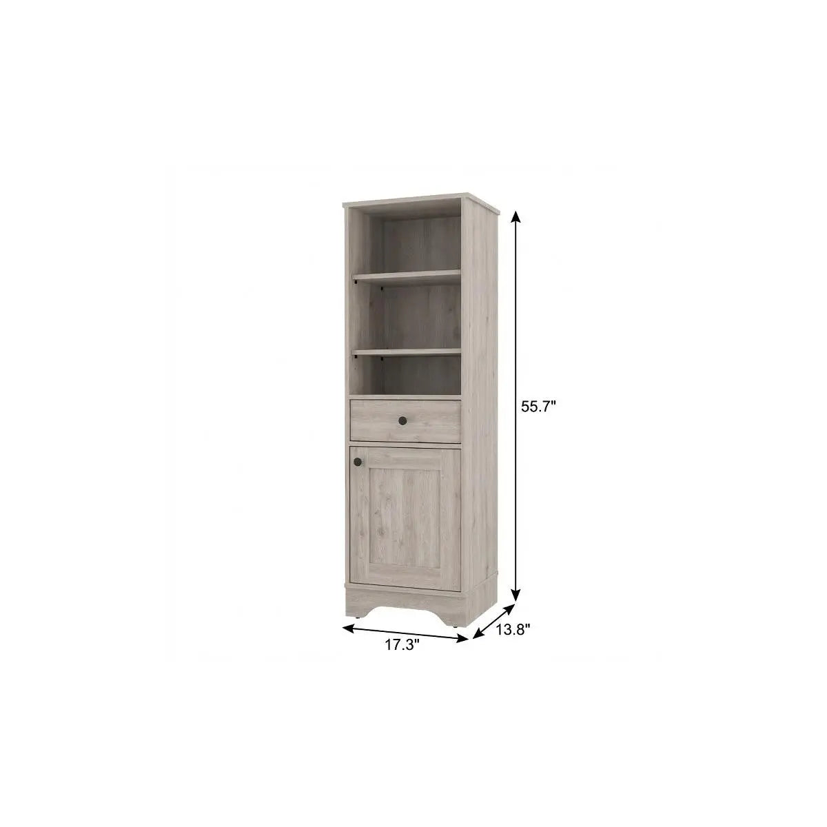 17" Light Gray Wood Freestanding Single Door Bathroom Vanity Homeroots Bed & Bath