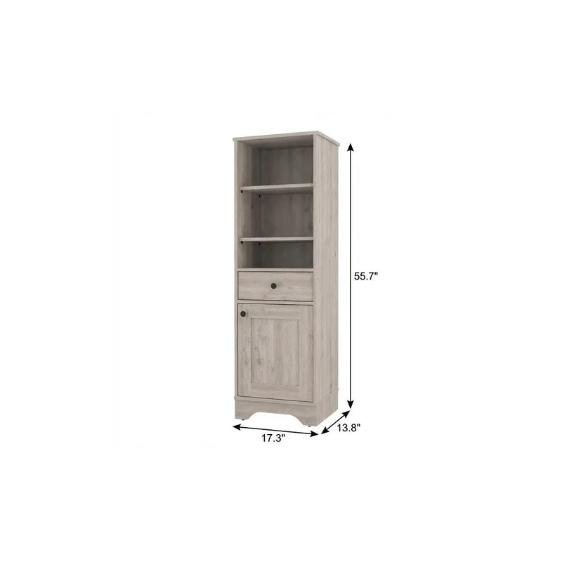 17" Light Gray Wood Freestanding Single Door Bathroom Vanity Homeroots Bed & Bath
