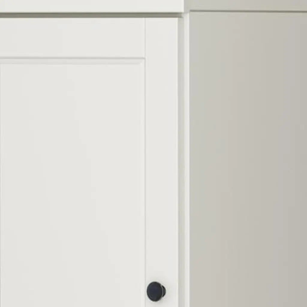 17" Off White Solid Wood Free Standing Double Door Linen Cabinet Homeroots Organization