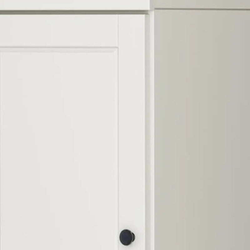 17" Off White Solid Wood Free Standing Double Door Linen Cabinet Homeroots Organization