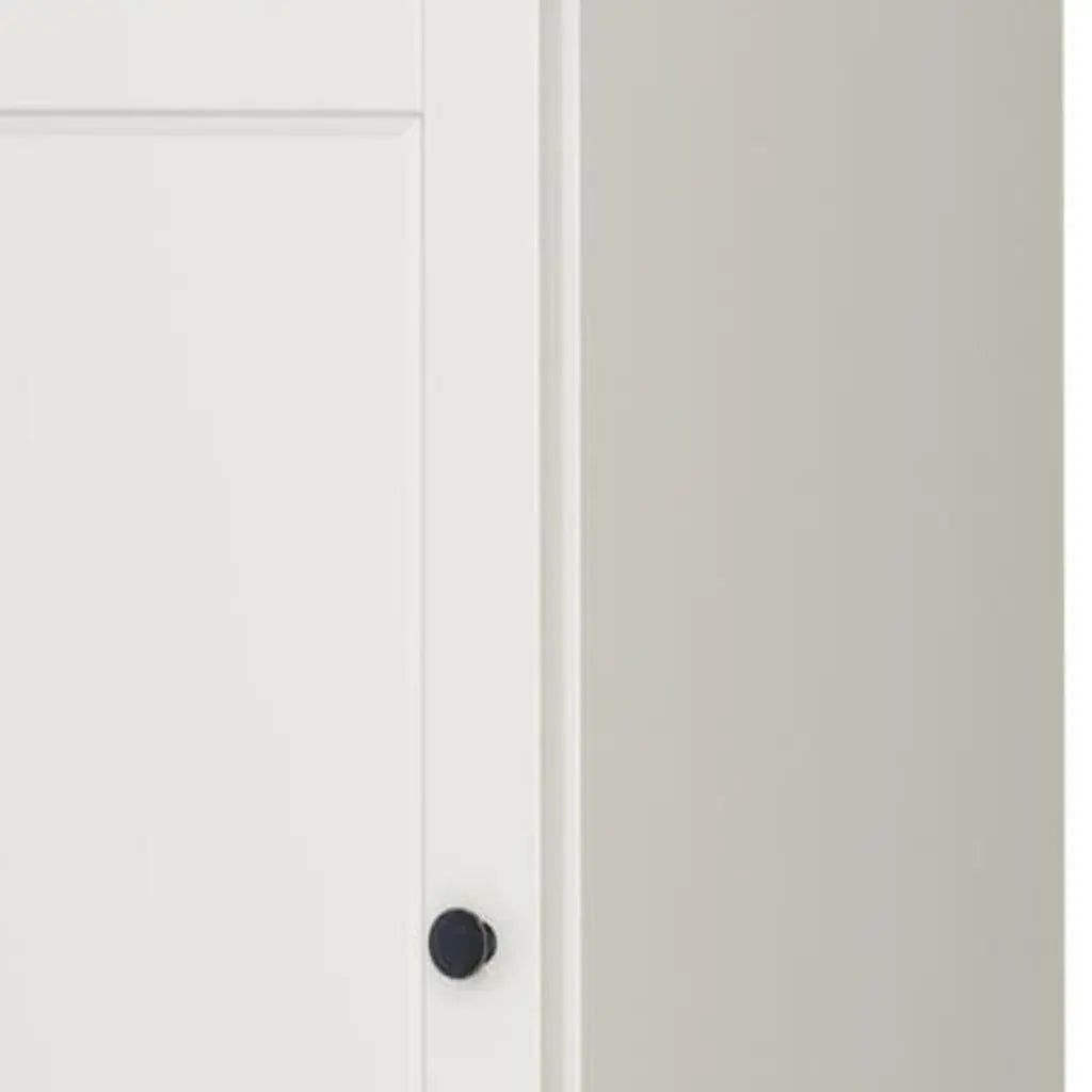 17" Off White Solid Wood Free Standing Double Door Linen Cabinet Homeroots Organization