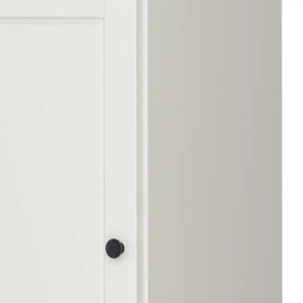 17" Off White Solid Wood Free Standing Double Door Linen Cabinet Homeroots Organization