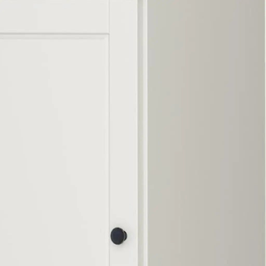 17" Off White Solid Wood Free Standing Double Door Linen Cabinet Homeroots Organization