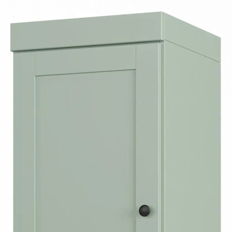 17" Sage Solid Wood Free Standing Double Door Linen Cabinet Homeroots Organization