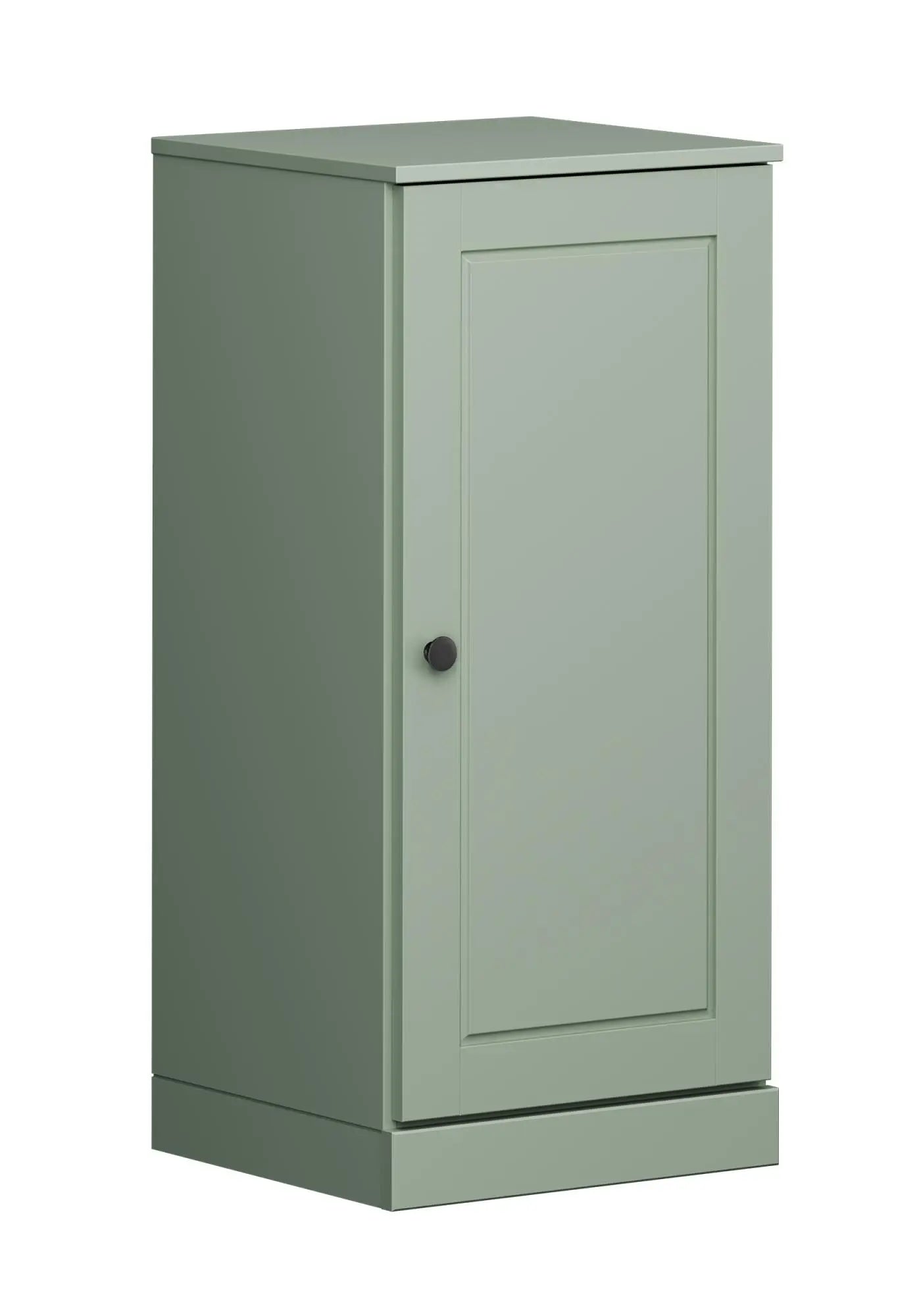 17" Sage Solid Wood Free Standing Single Door Linen Cabinet Homeroots Organization
