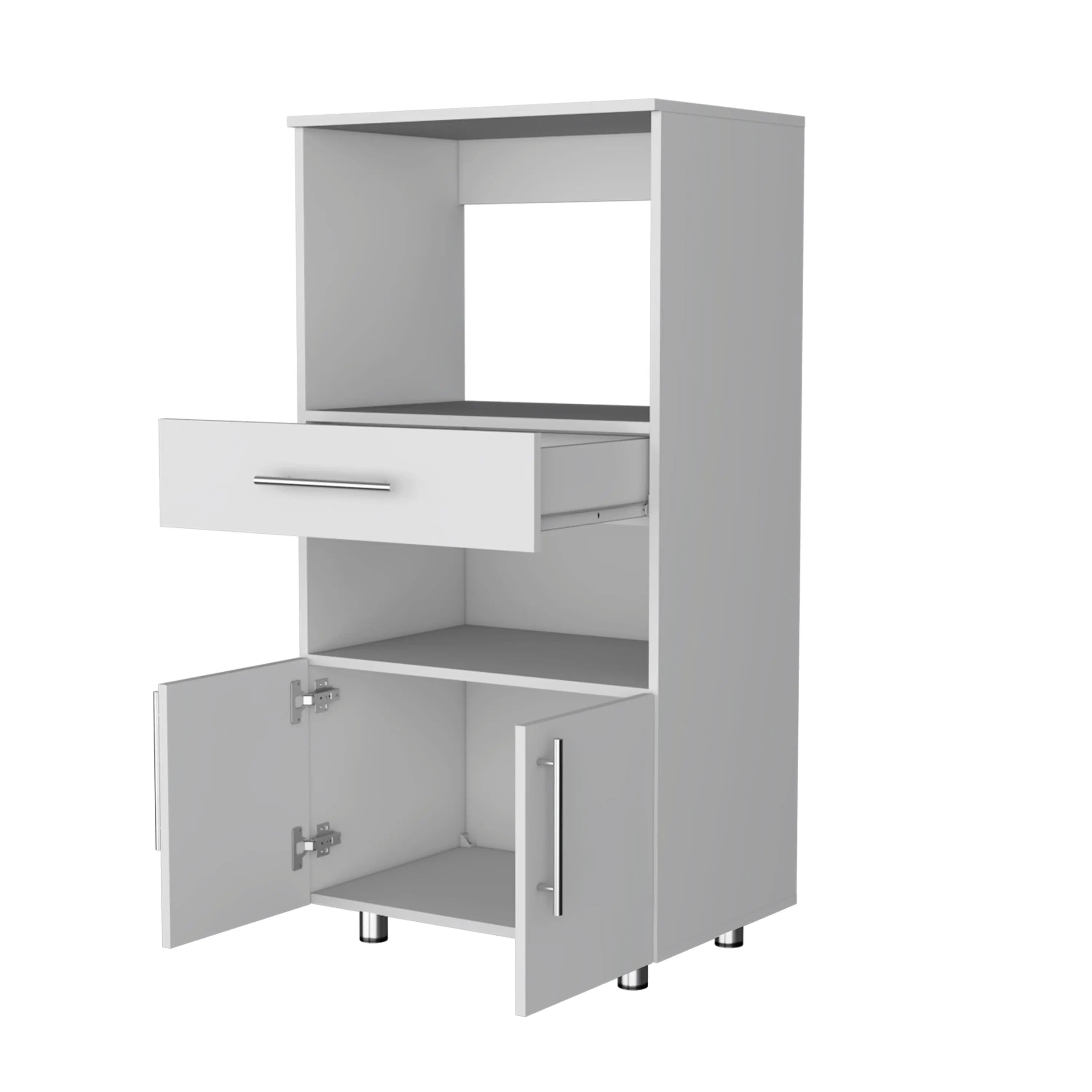 17" White Wood Pantry Or Storage Closet Homeroots Kitchen & Dining