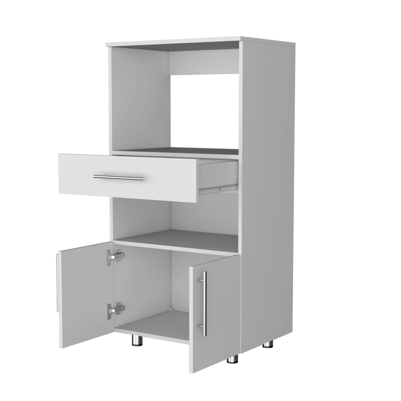 17" White Wood Pantry Or Storage Closet Homeroots Kitchen & Dining