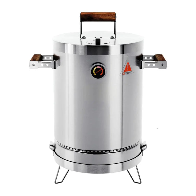 17" X 10" Silver Stainless Steel Portable Smoker Barrel Homeroots Outdoor