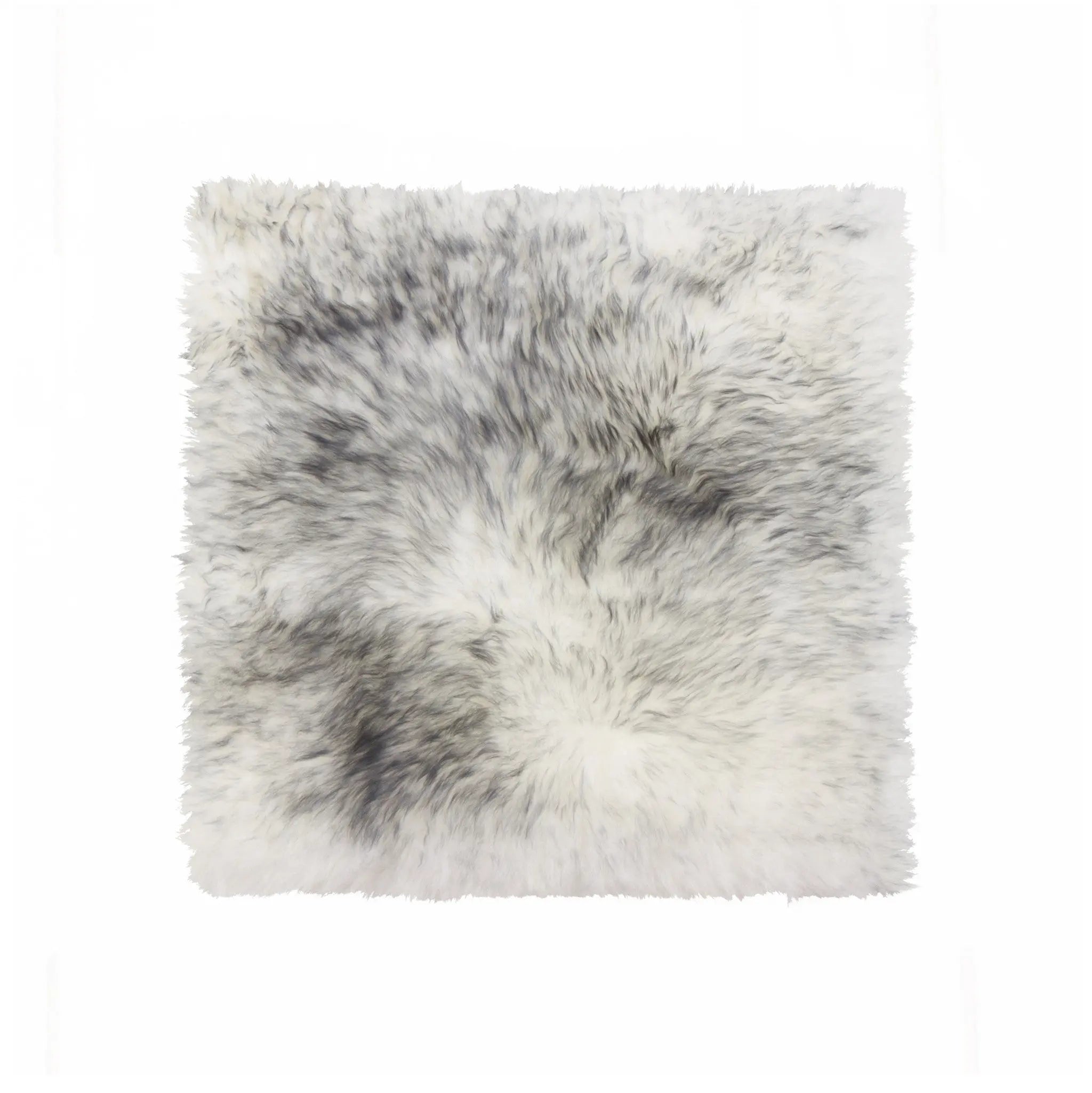 17" X 17" Gray Genuine Sheepskin Chair Pad Homeroots Kitchen & Dining