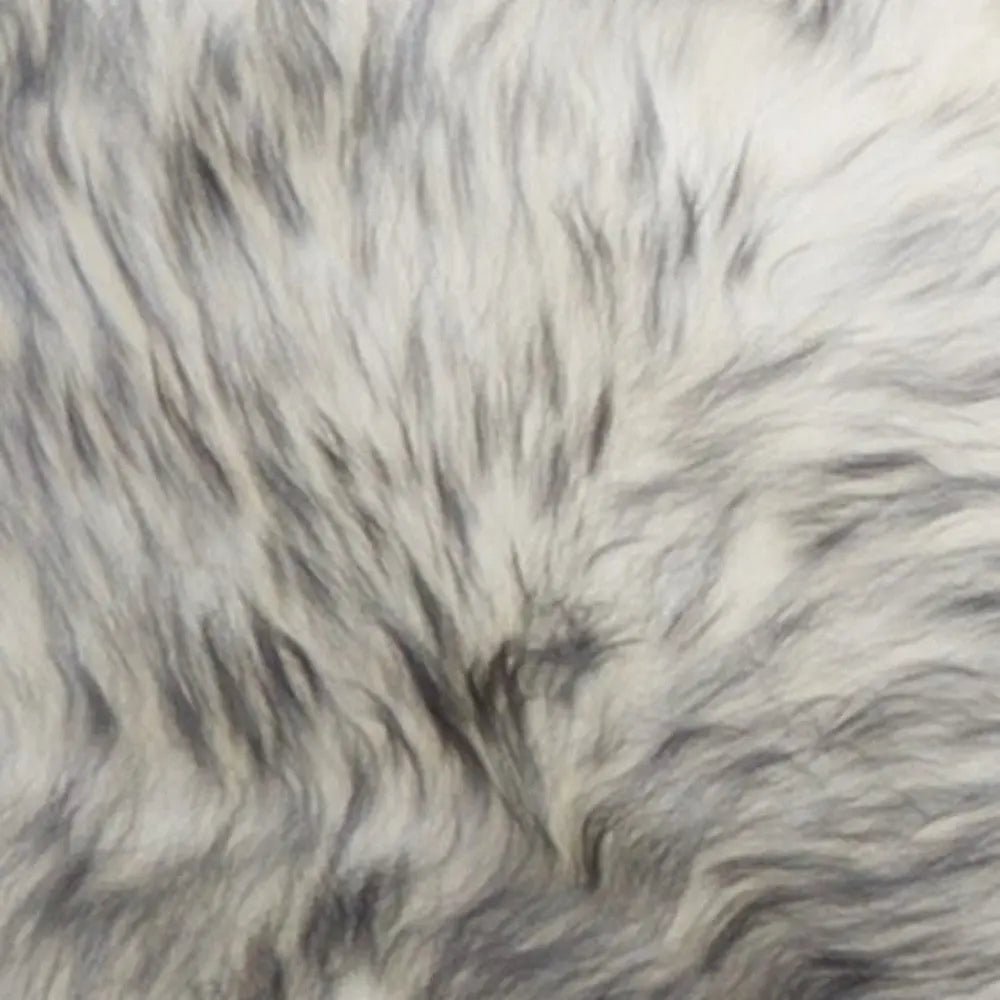 17" X 17" Gray Genuine Sheepskin Chair Pad Homeroots Kitchen & Dining