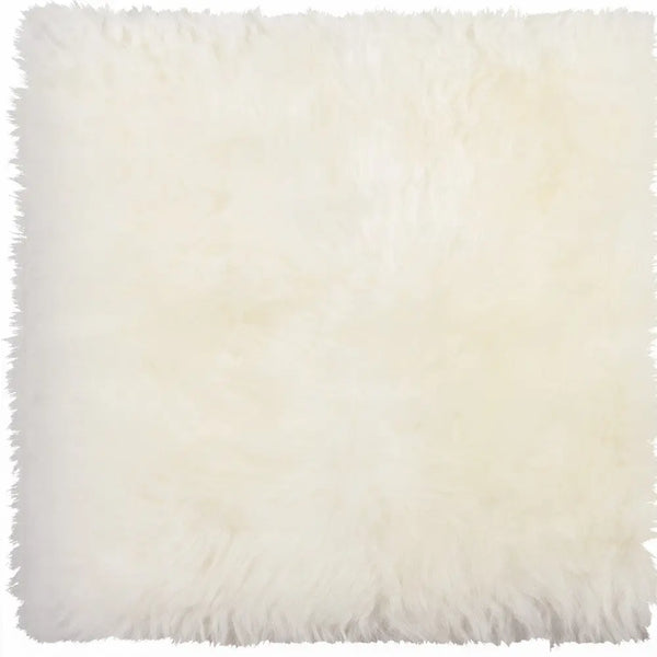 17" X 17" White Synthetic Solid Color Pad Homeroots Kitchen & Dining