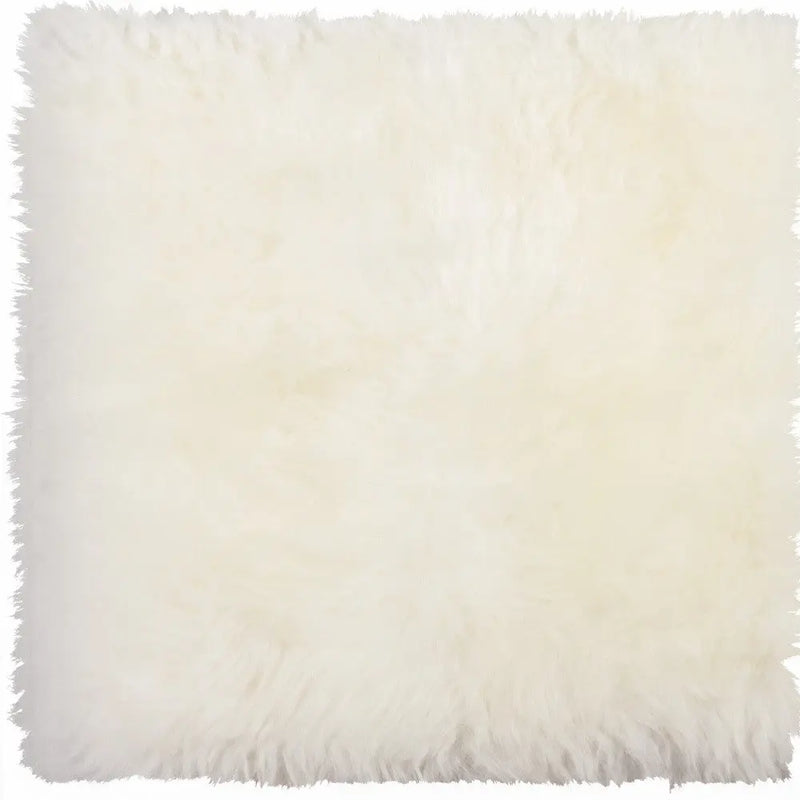 17" X 17" White Synthetic Solid Color Pad Homeroots Kitchen & Dining