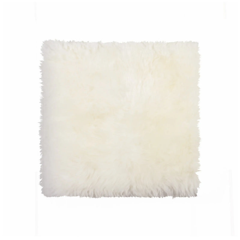 17" X 17" White Synthetic Solid Color Pad Homeroots Kitchen & Dining