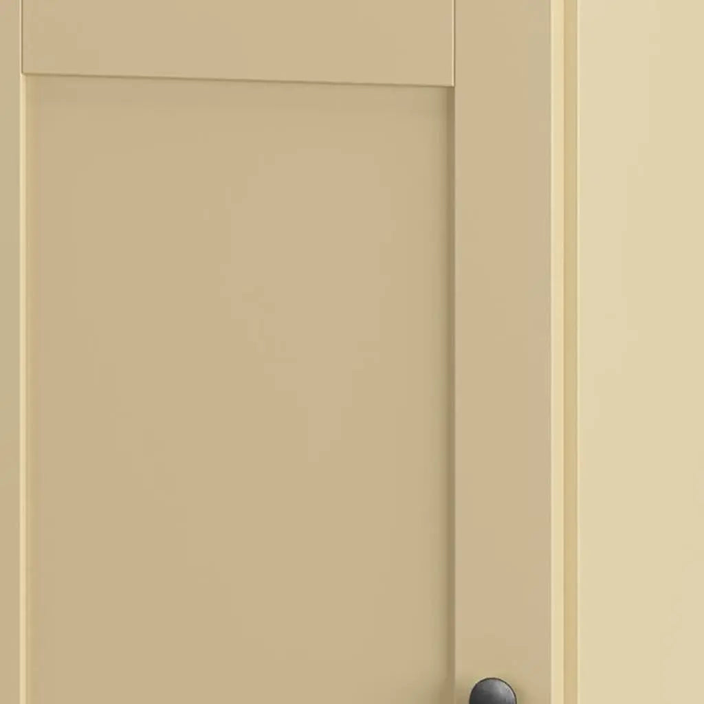 17" Yellow Solid Wood Free Standing Single Door Linen Cabinet Homeroots Organization