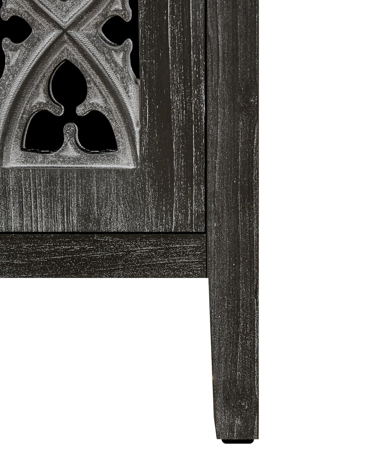 65" Charcoal Distressed Wood Sideboard with Four Doors - Kitchen & Dining