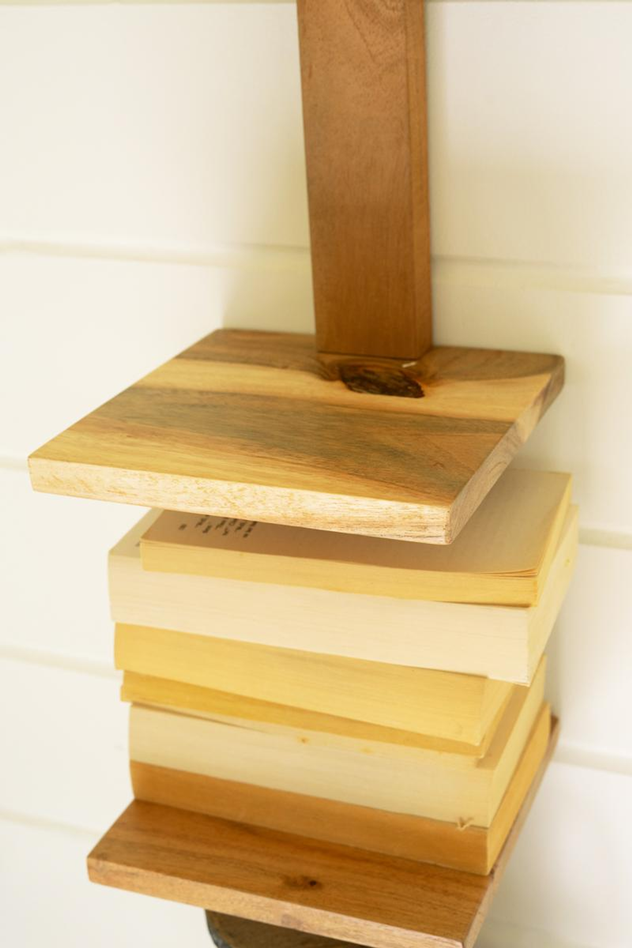 ACACIA WOOD SIX TIERED VERTICAL SHELF - Brown / 1 - Home Decor