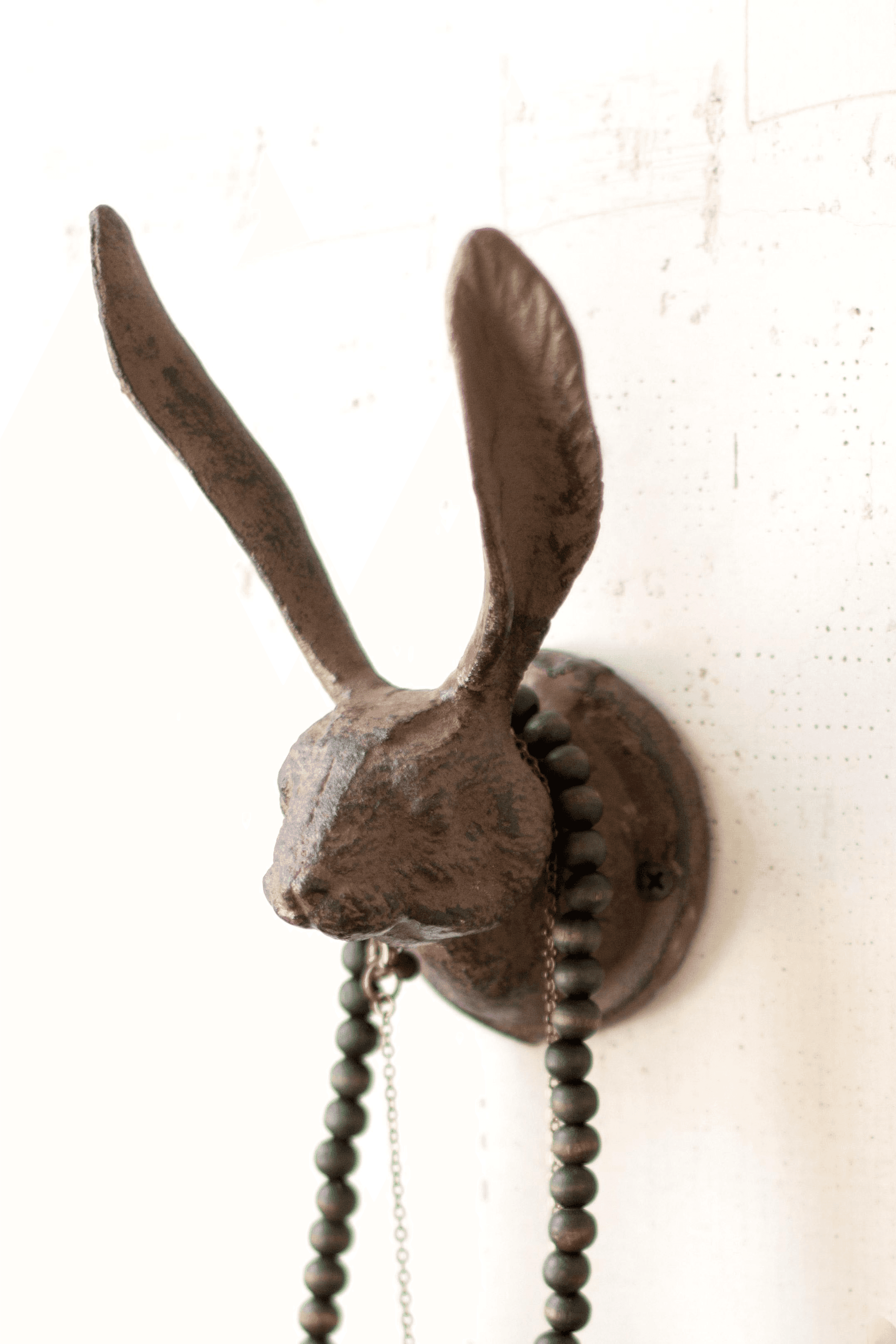 CAST IRON RABBIT WALL HOOK - RUSTIC - Brown / 1 - Home Decor